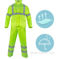 High Visibility Raincoat Oem Service Security Waterproof Traffic High Vis Raincoat Manufactory